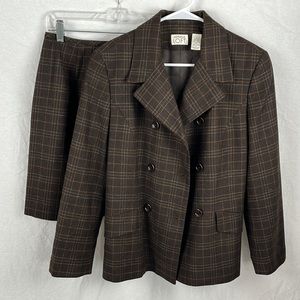 Vintage loft suit set plaid
